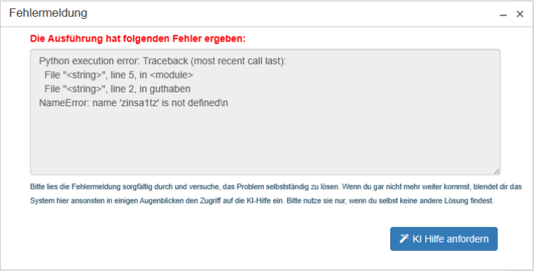 KI-Unterstützung anfordern