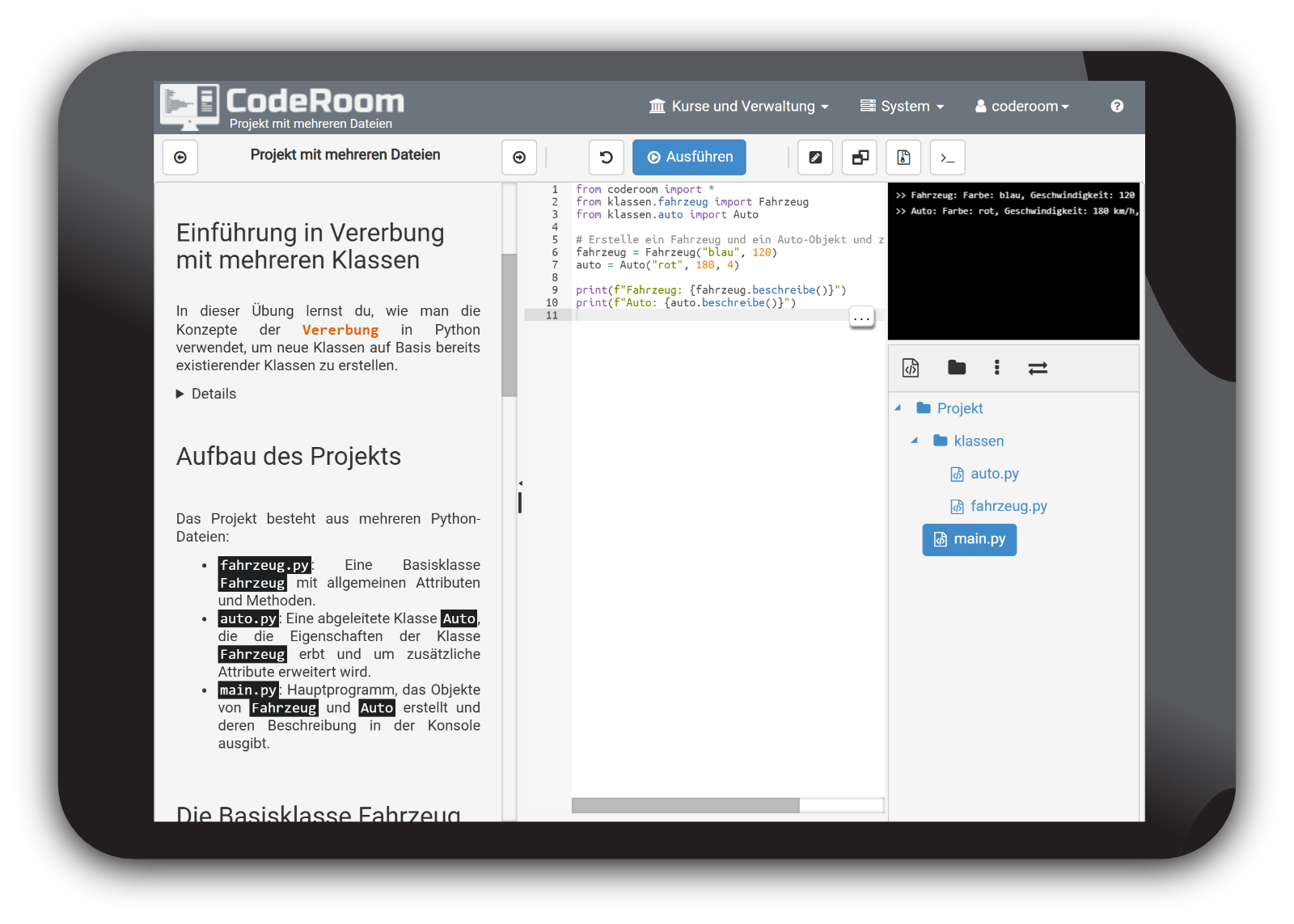 CodeRoom – Programmierplattform für iPads und Tablets in Schulen